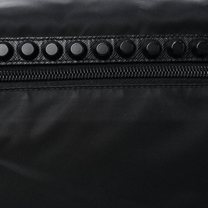 Prada Nylon New Vela Studded Messenger Black 11 of 11