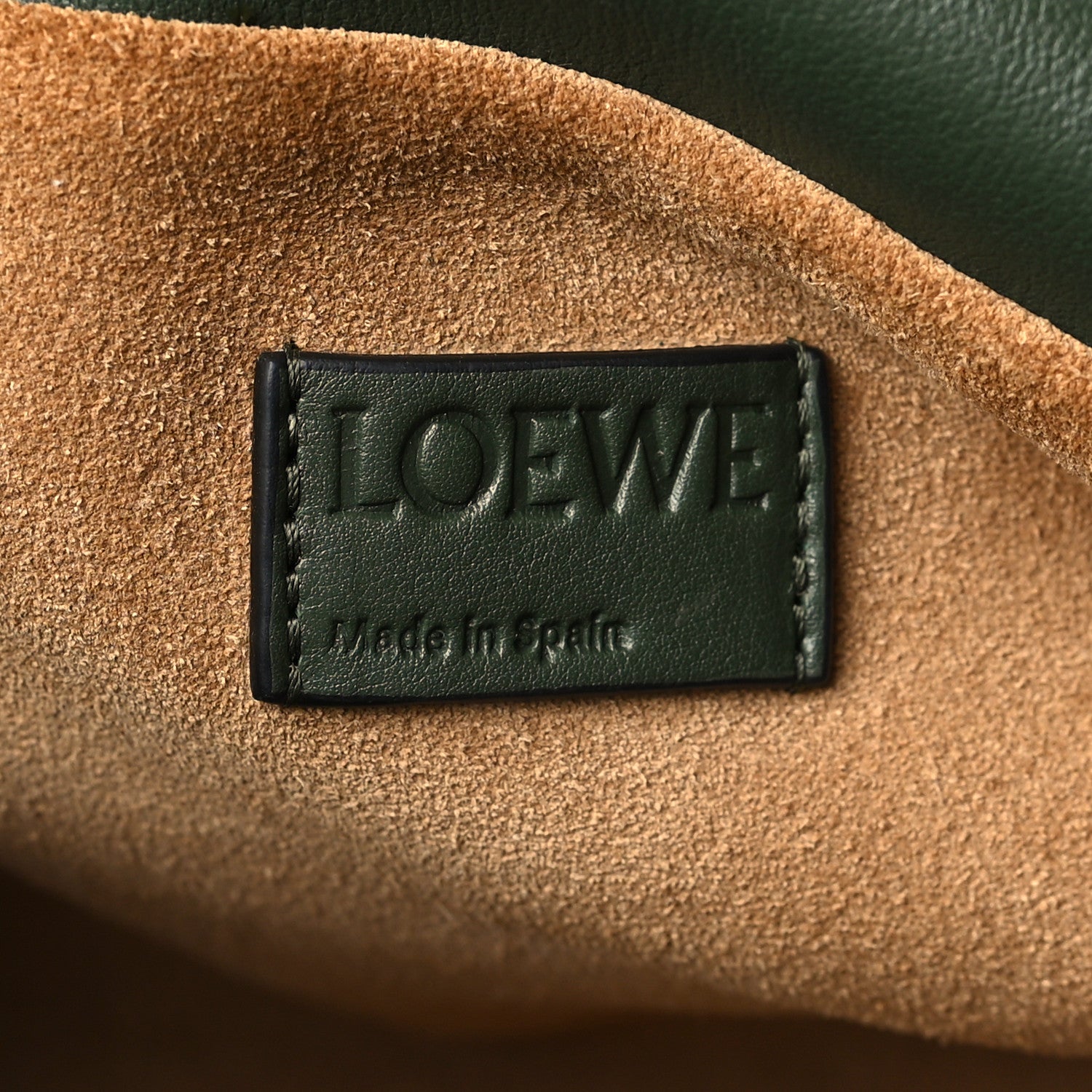 Loewe Nappa Flamenco Knot Clutch Vintage Khaki 6 of 9