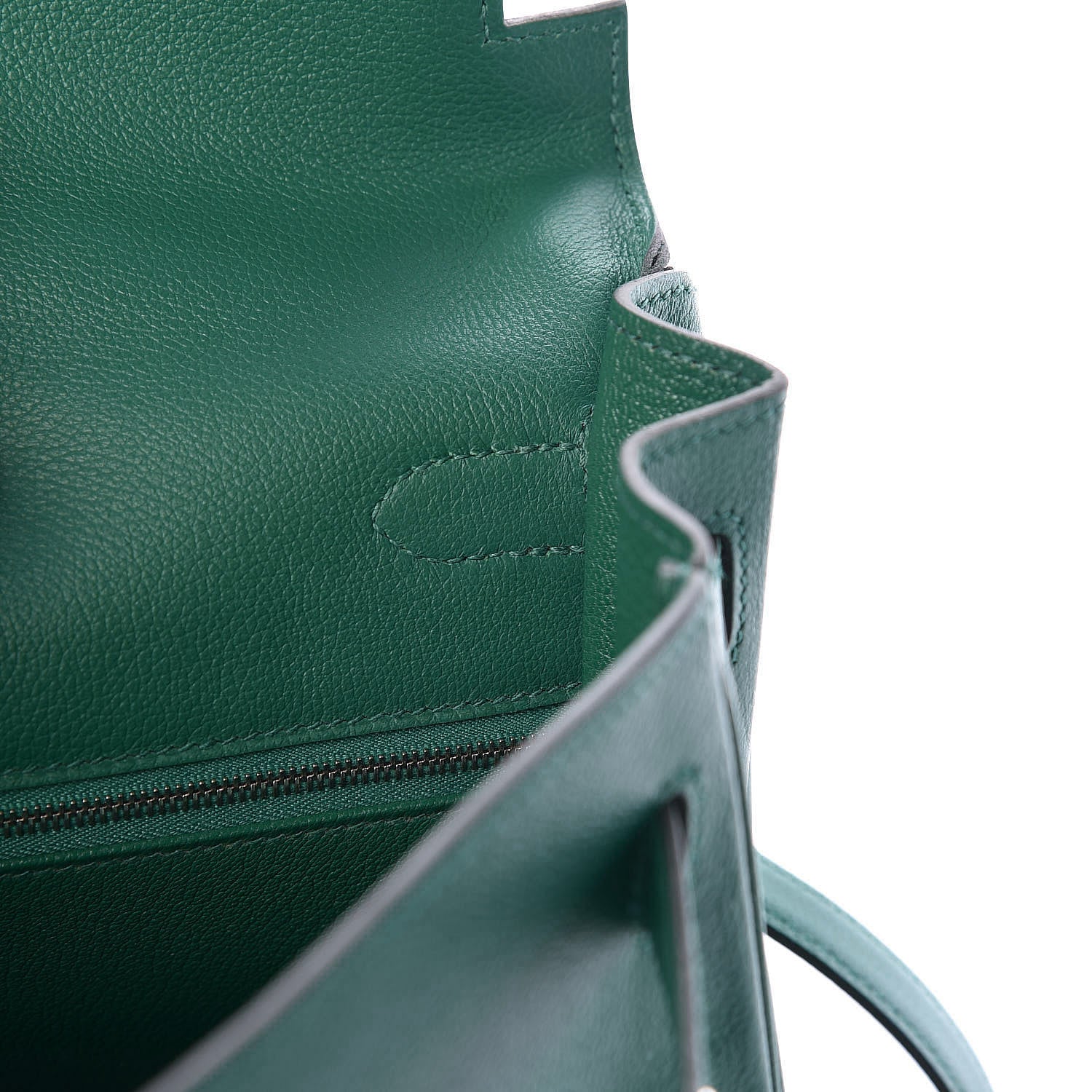 Hermes Evercolor Kelly Retourne 32 Vert Vertigo 15 of 36