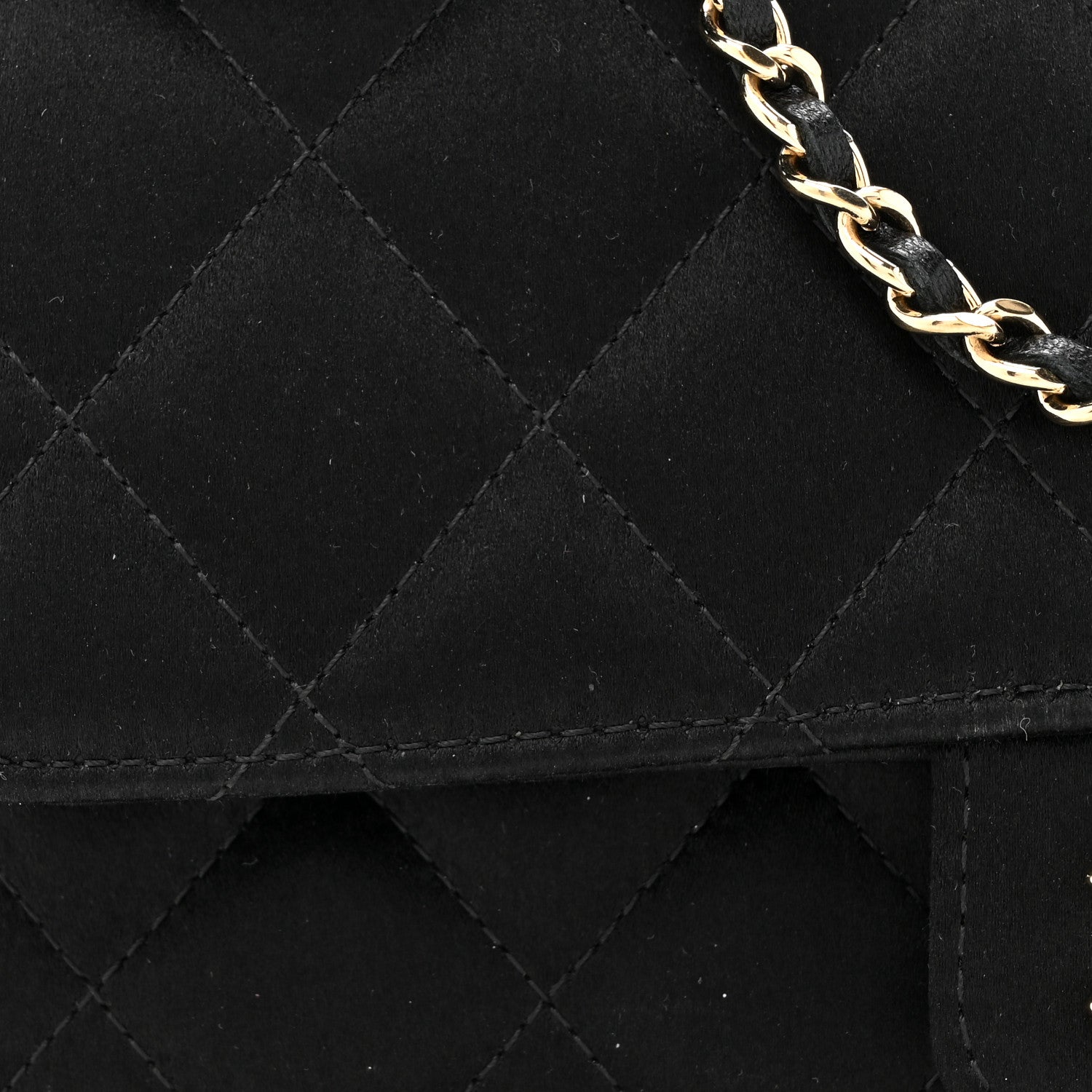 Chanel Satin Quilted Mini Rectangular Flap Black 8 of 10