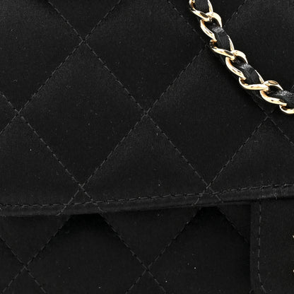 Chanel Satin Quilted Mini Rectangular Flap Black 8 of 10