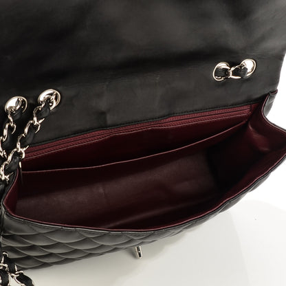 Chanel Lambskin Quilted Jumbo Single Flap Black 18 of 21