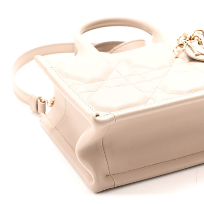 Christian Dior Calfskin Macrocannage Mini Book Tote Trench Beige 9 of 10