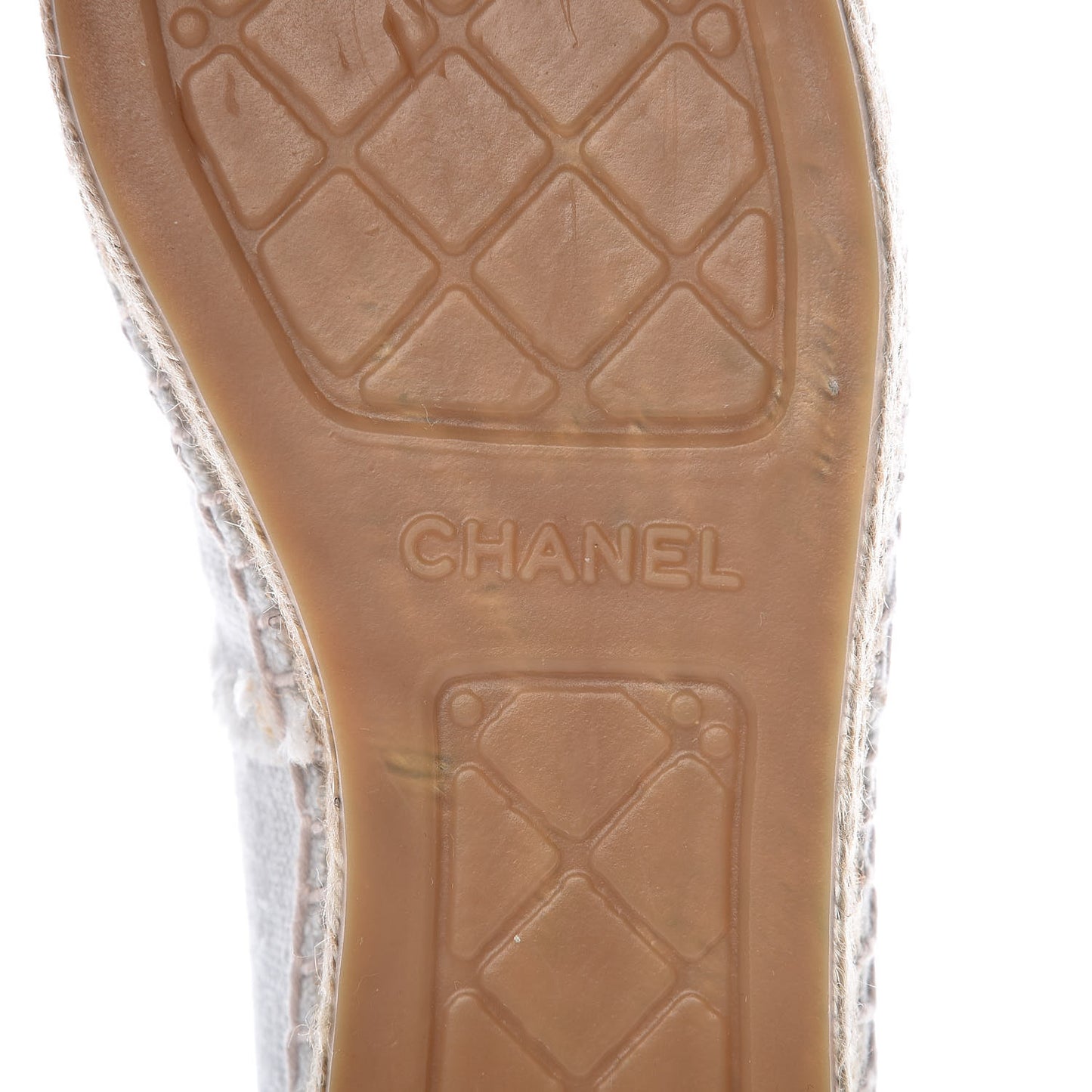Linen CC Espadrilles 39 White Black