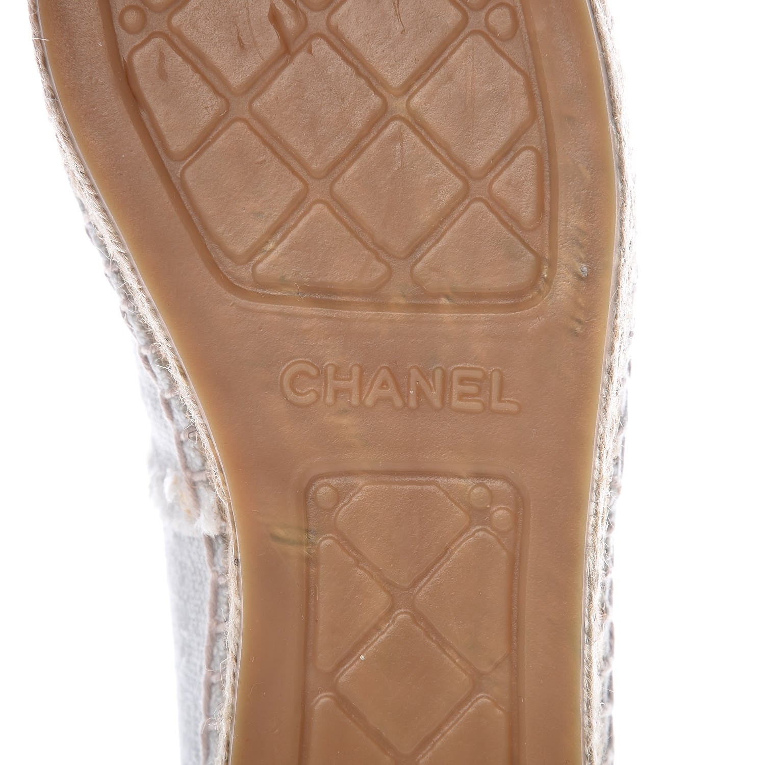 Chanel Linen CC Espadrilles 39 White Black 7 of 11