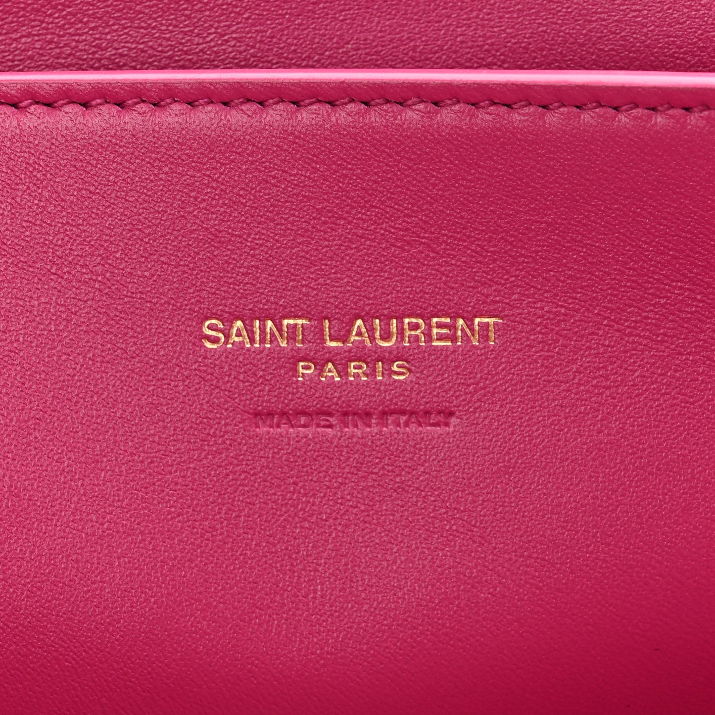 Smooth Calfskin Suede Medium Reversible Monogram Kate Satchel Rose Rubis
