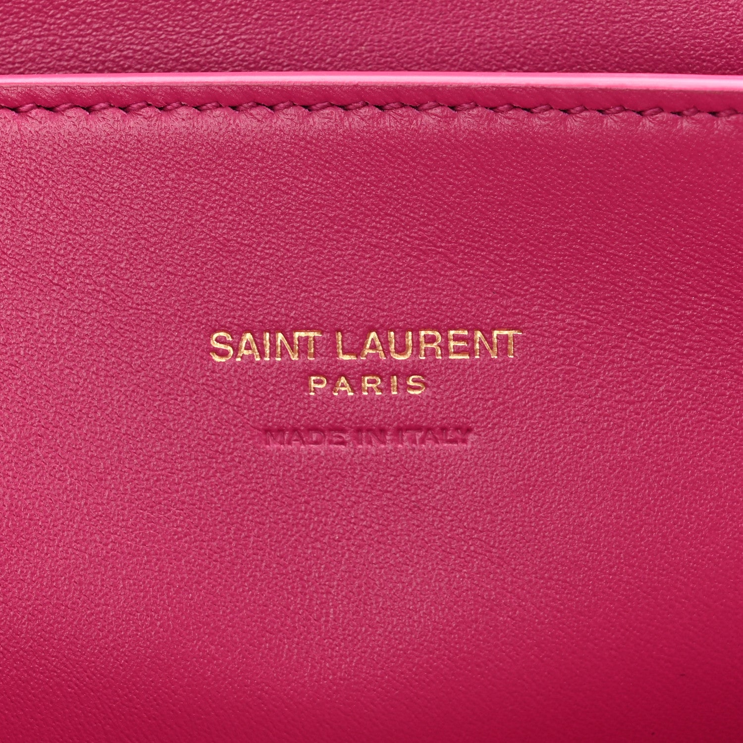 Saint Laurent Smooth Calfskin Suede Medium Reversible Monogram Kate Satchel Rose Rubis 6 of 12