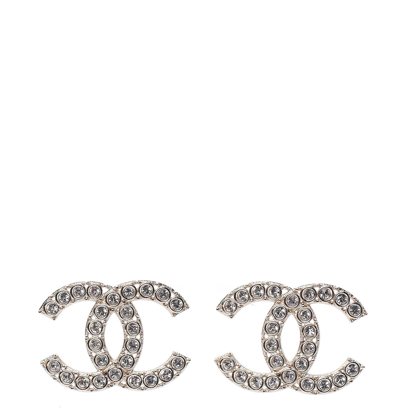 Crystal CC Earrings Gold