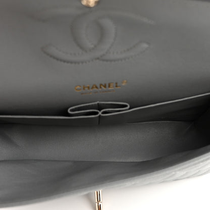 Chanel Caviar Quilted Medium Double Flap Grey 5 of 10