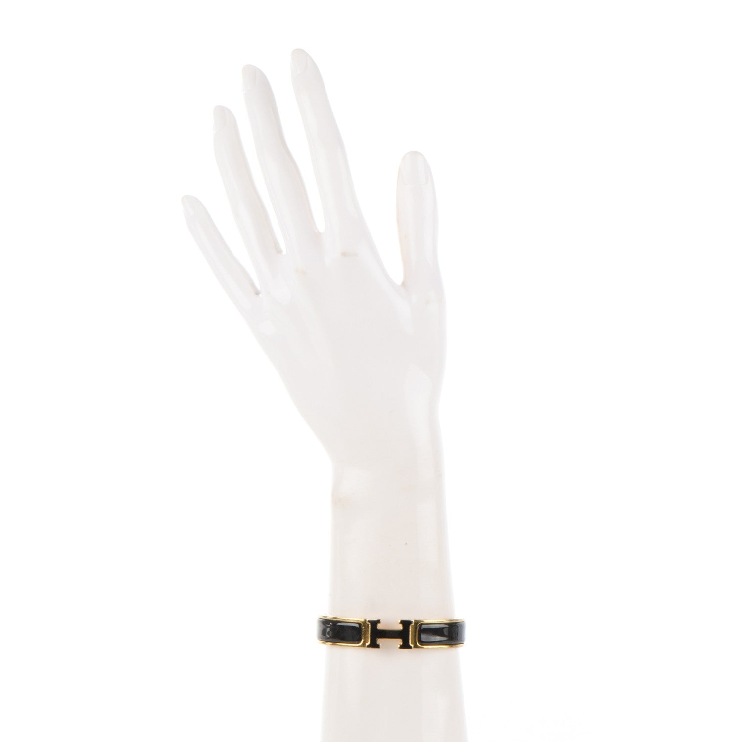 Hermes Enamel Narrow Clic Clac H Bracelet PM Black 2 of 4