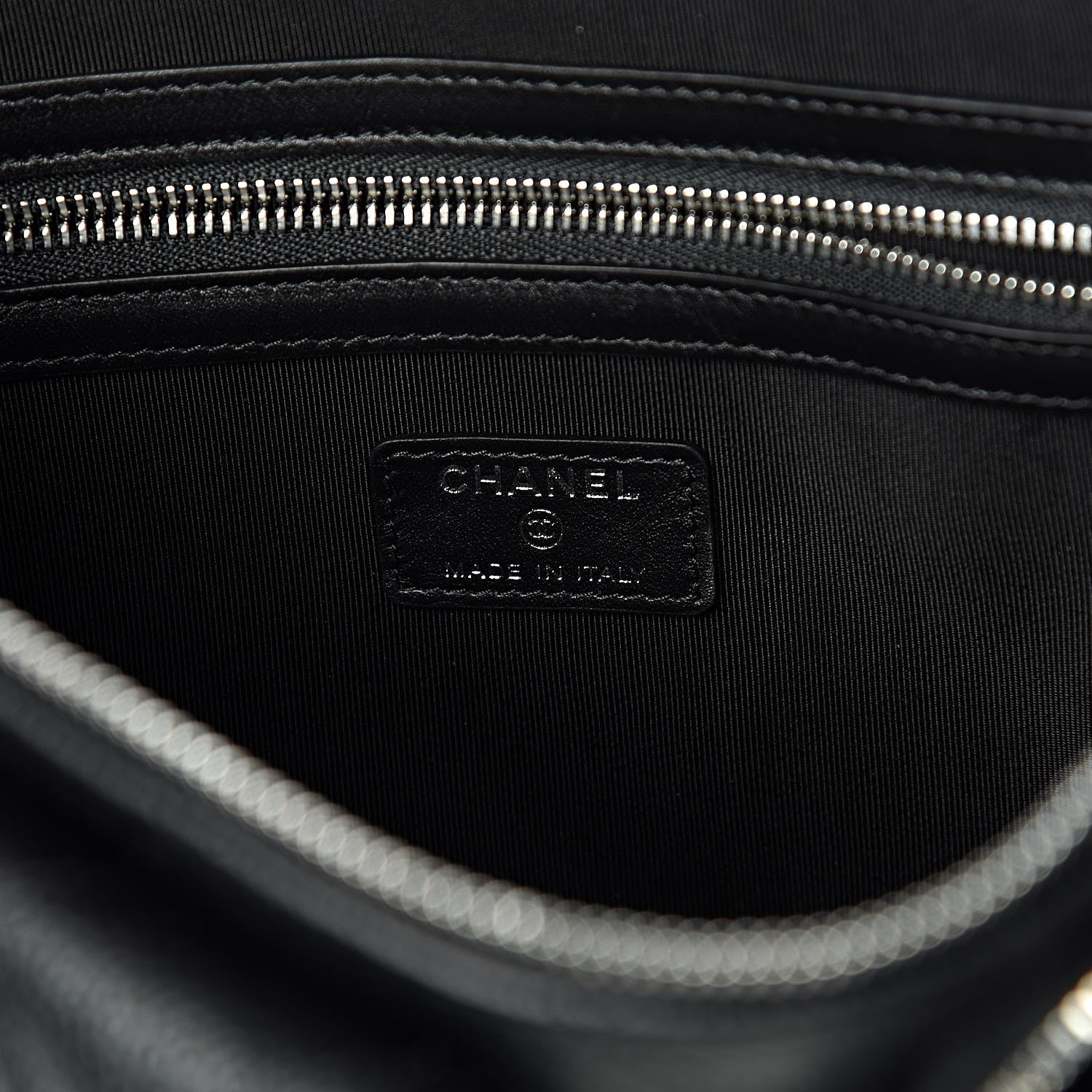 Chanel Caviar Quilted Zipped Multi Pouch Black 6 of 8