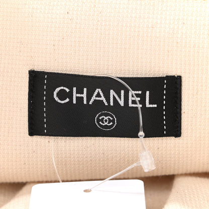 Chanel Terry Cotton CC Beach Tote Towel Set Ivory 7 of 10