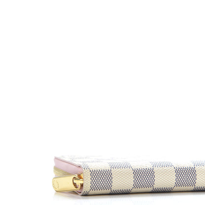 Louis Vuitton Damier Azur Zippy Wallet Rose Ballerine 6 of 8