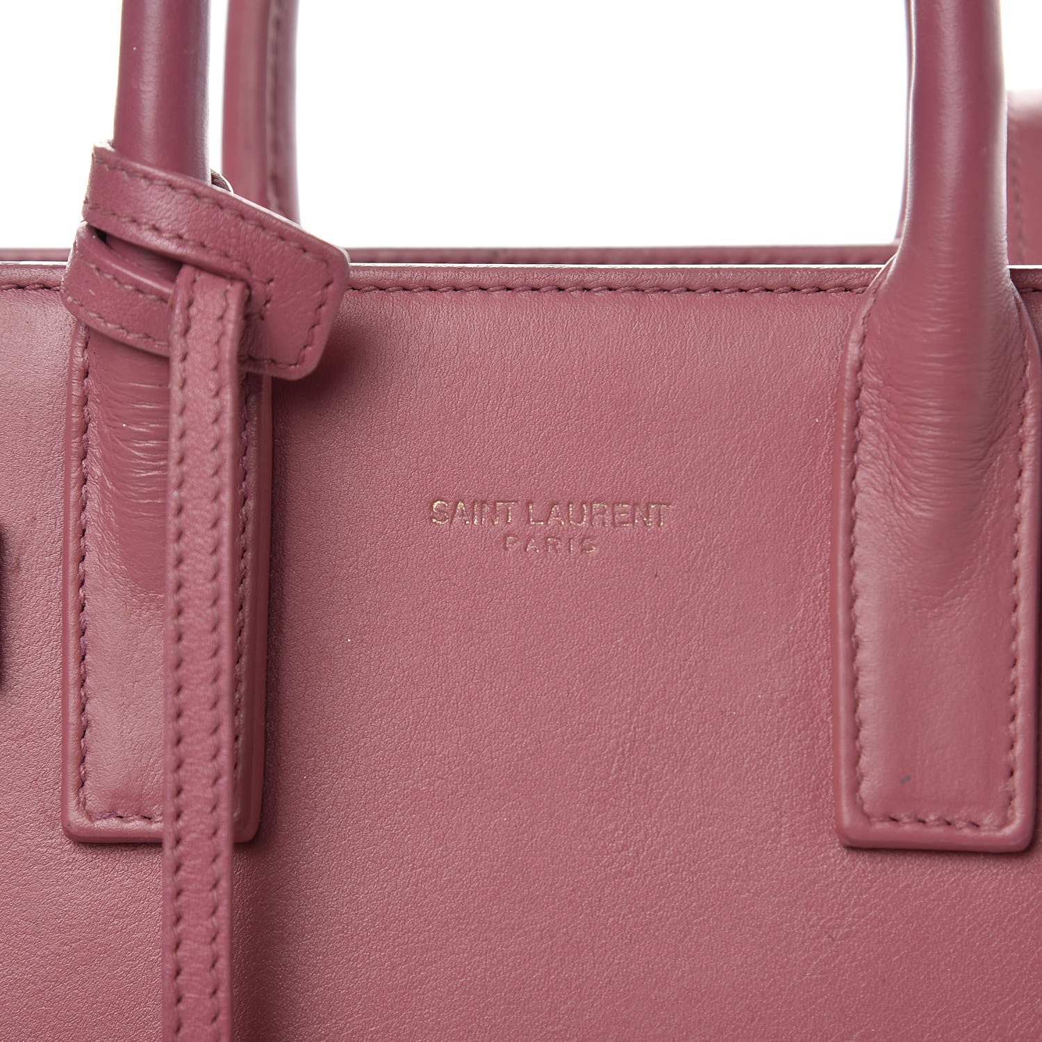 Saint Laurent Calfskin Nano Sac De Jour Rose Dark 9 of 13