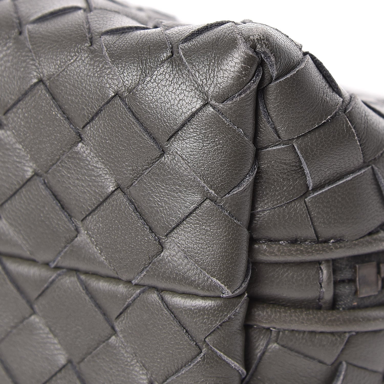 Bottega Veneta Nappa Intrecciato Cosmetic Pouch Grey 12 of 16