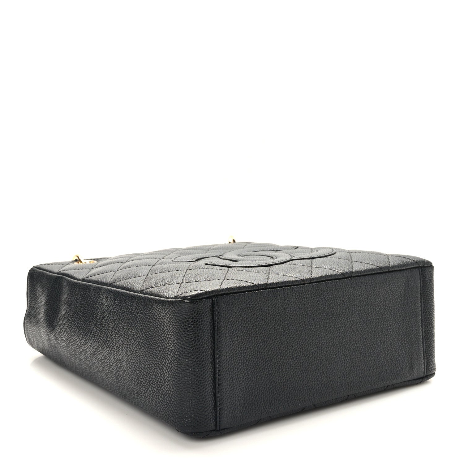 Chanel Caviar Quilted Petit Shopping Tote PST Black 4 of 10