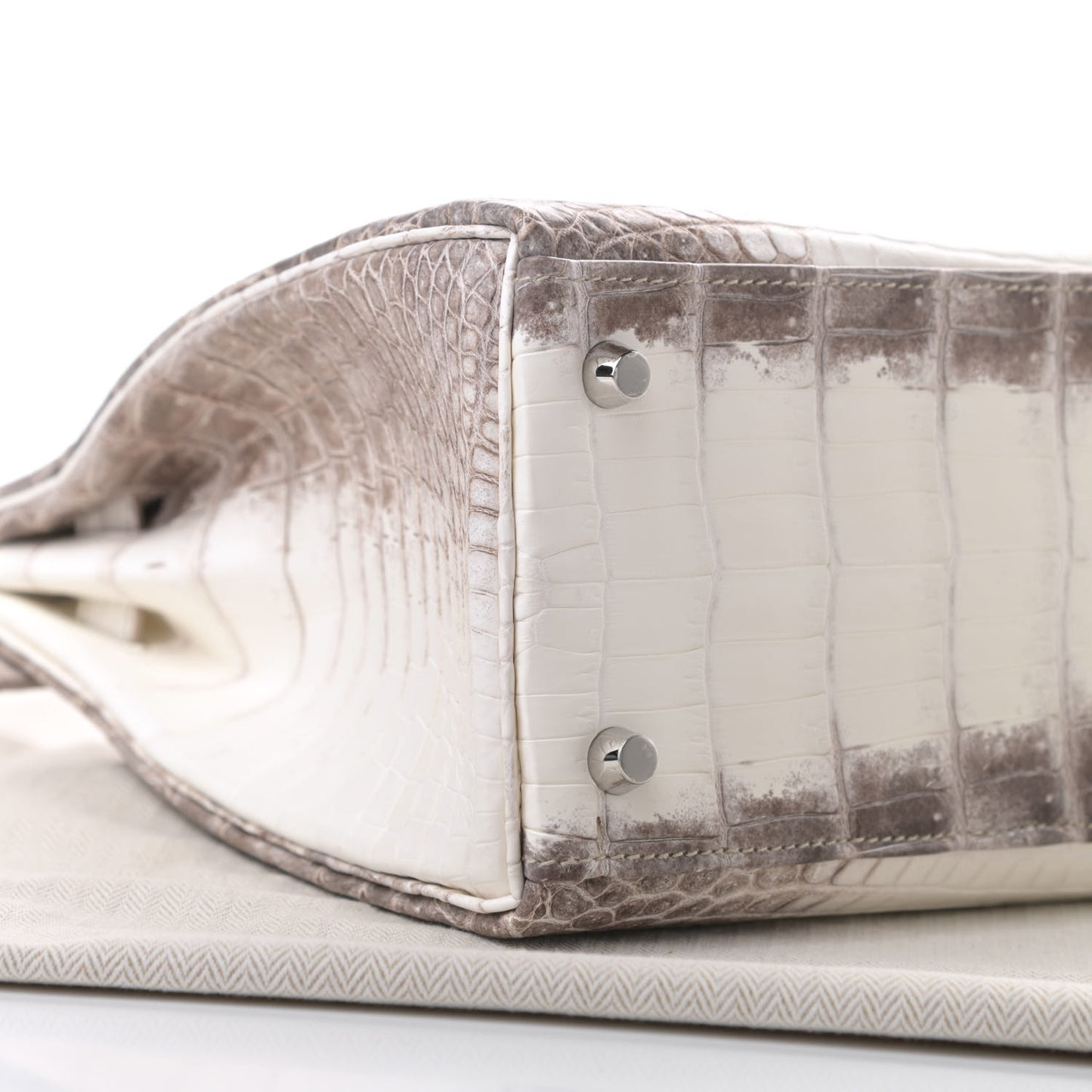 Matte Niloticus Crocodile Himalaya Kelly Retourne 28 White