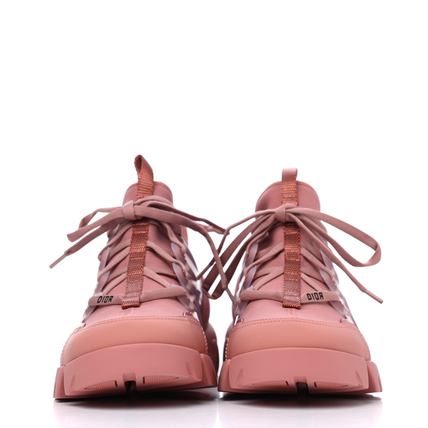 Christian Dior Neoprene Rubber Womens D-Connect Sneakers 39 Deep Nude 2 of 8