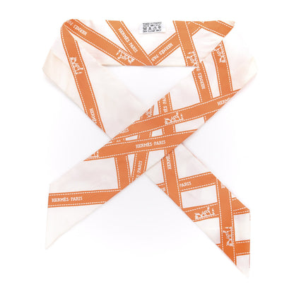 Hermes Silk Bolduc Twilly Orange 1 of 3