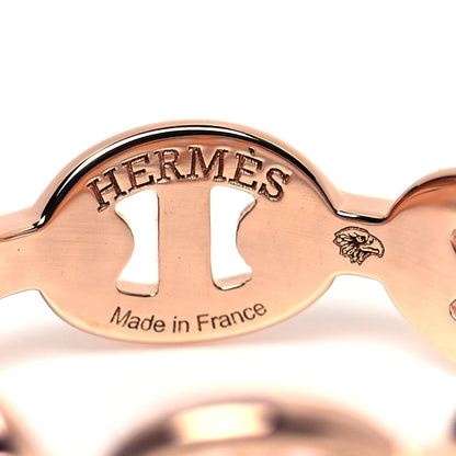 Hermes 18K Rose Gold PM Chaine D'Ancre Enchainee Ring 50 5.25 4 of 6