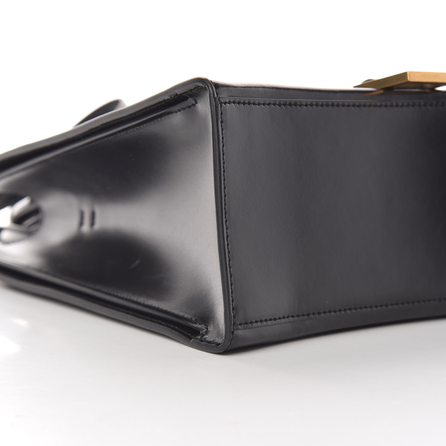 Balenciaga Shiny Box Calfskin Hourglass Tote Black 8 of 12