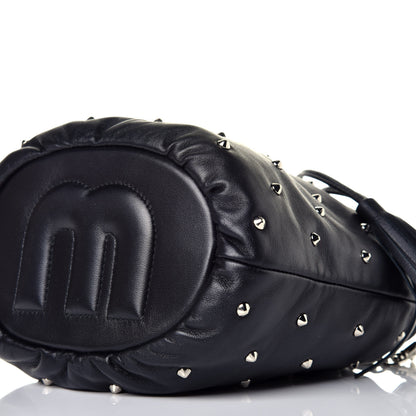 Miu Miu Nappa Studded Bucket Bag in Black 8 of 8
