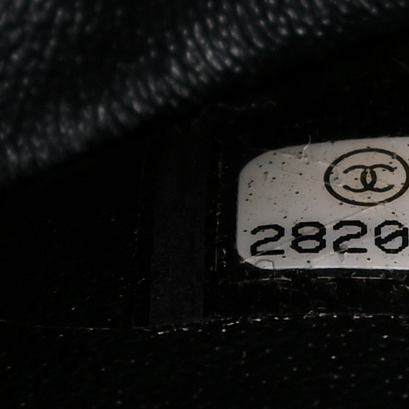 Calfskin Crocodile Embossed Graffiti 2.55 Cocodile Reissue 225 Flap Black Gold