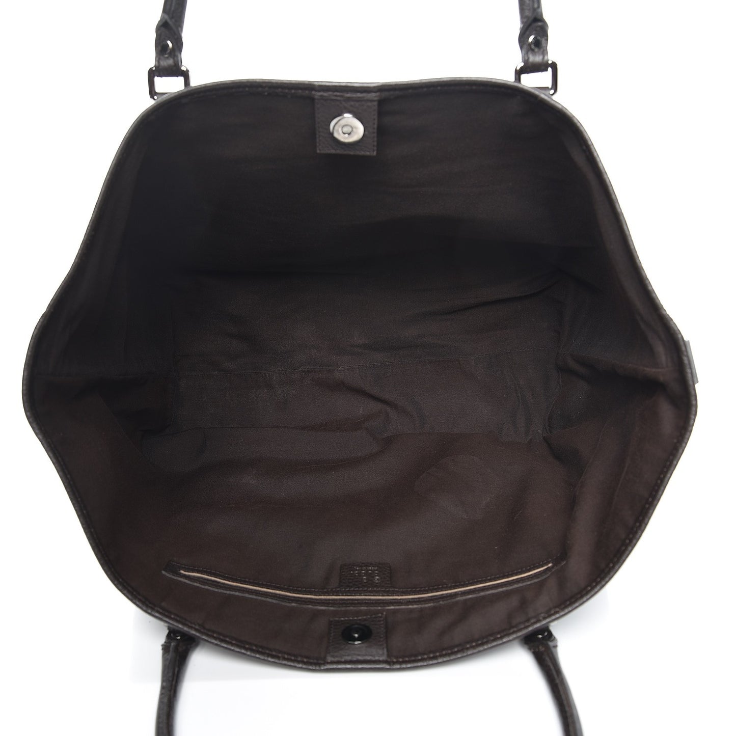 Denim Dollar Calfskin GG Monogram Large Joy Tote Brown