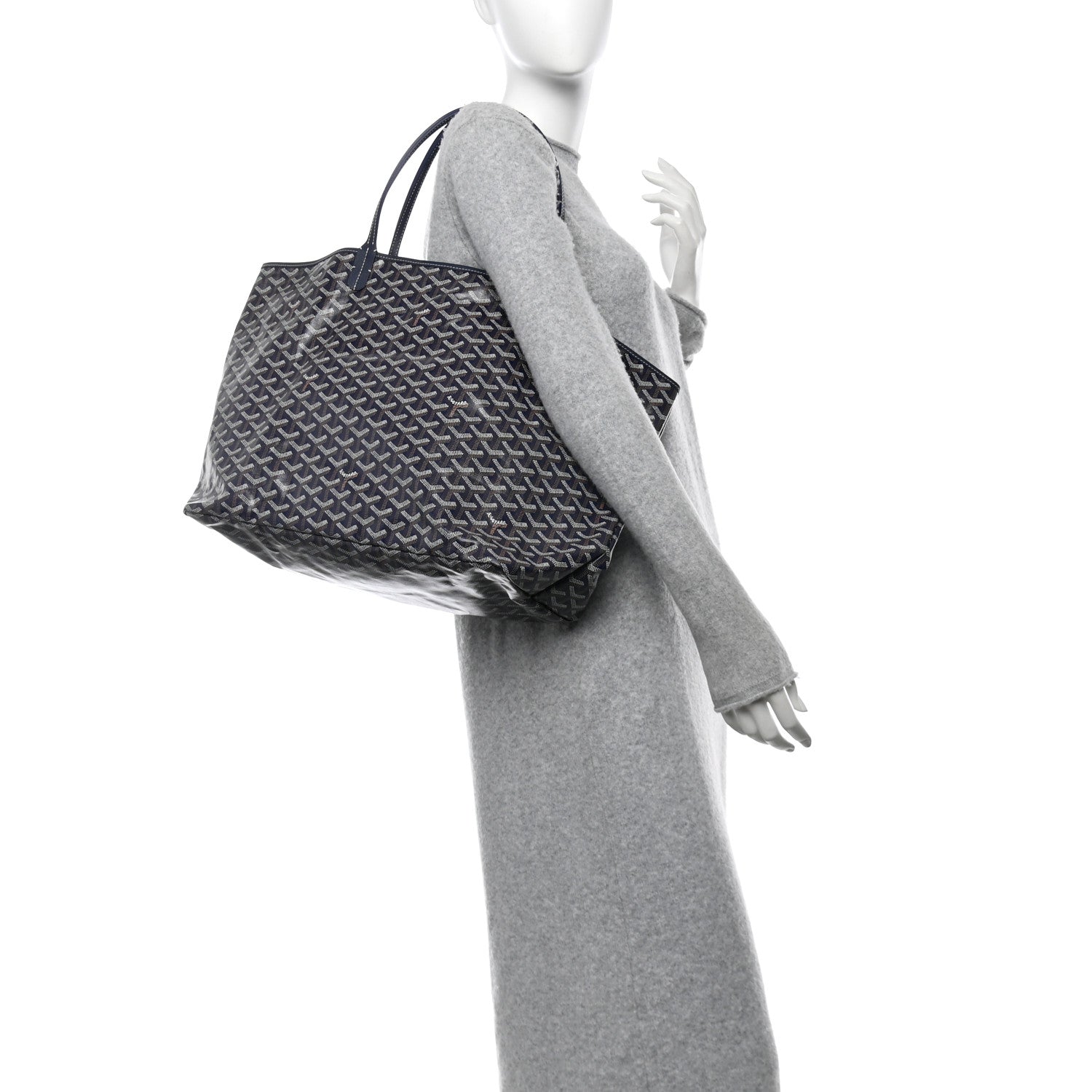 Goyard Goyardine Saint Louis GM Navy 2 of 9