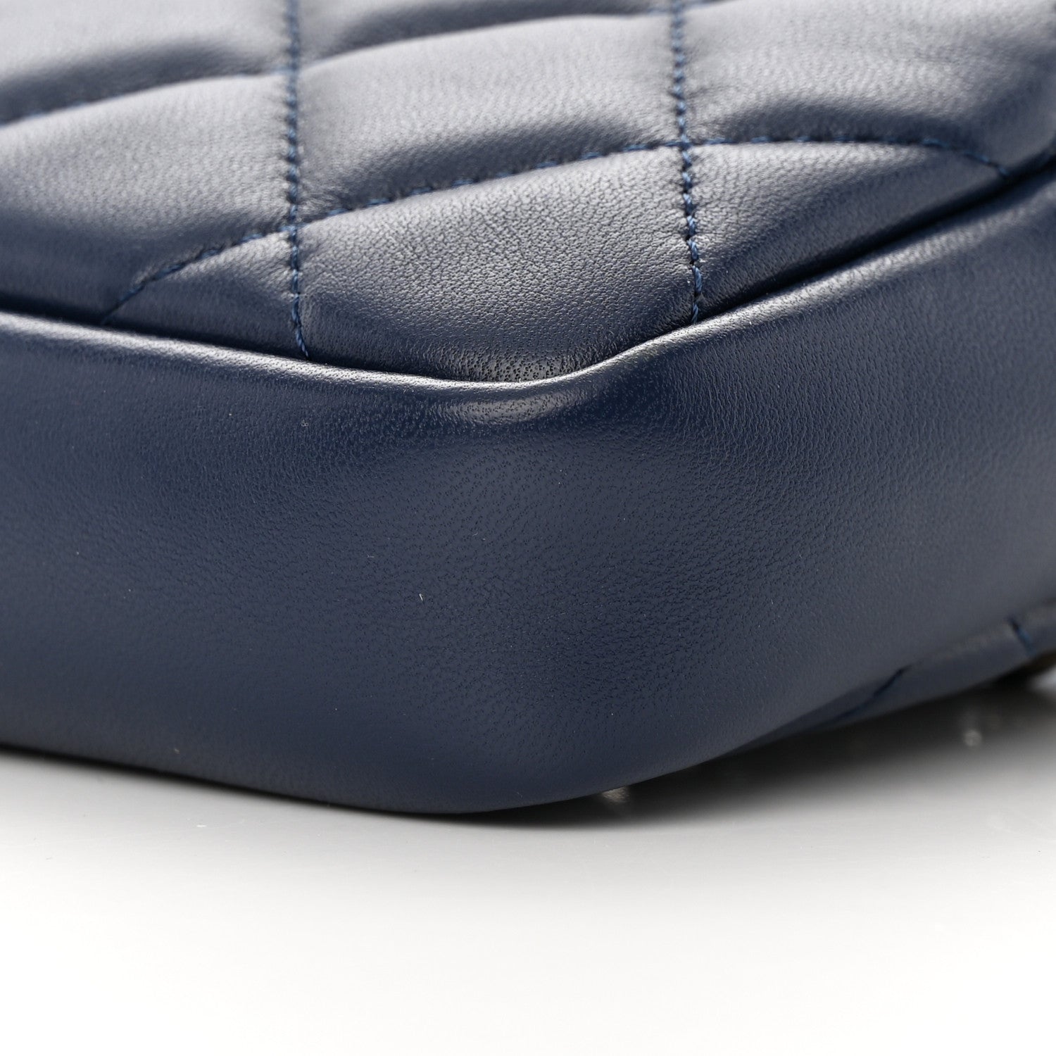 Chanel Lambskin Quilted Waist Bag With Pouch Blue 11 of 15