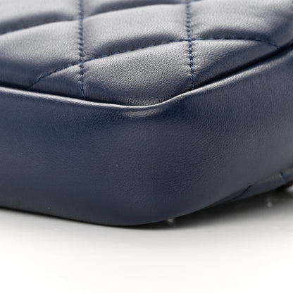 Chanel Lambskin Quilted Waist Bag With Pouch Blue 11 of 15