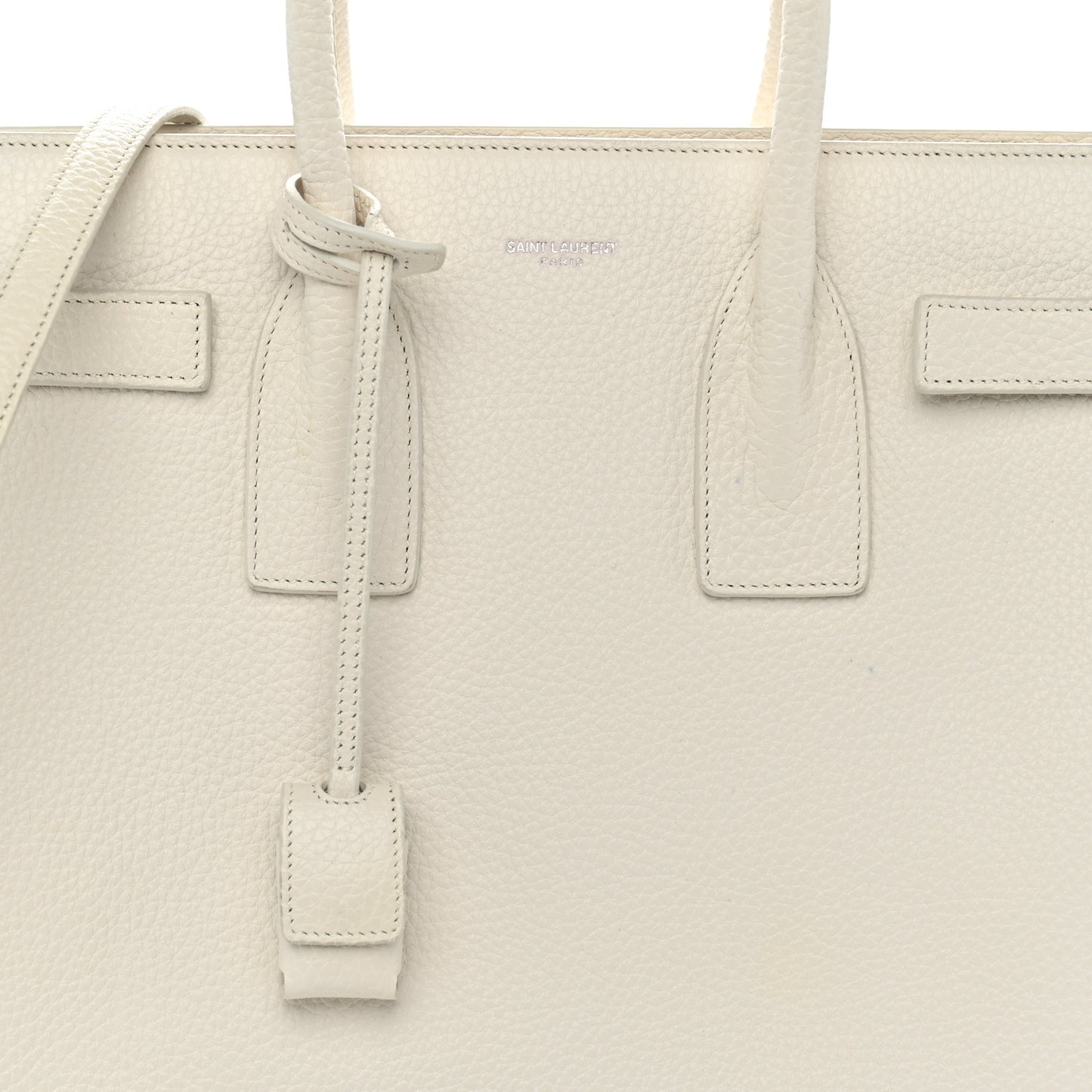 Grained Calfskin Small Sac De Jour Dove Whit