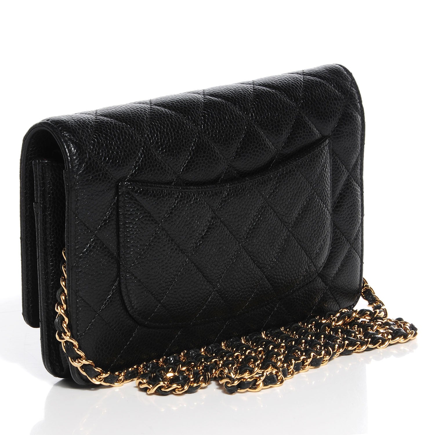 Chanel Caviar Quilted Wallet On Chain WOC Black 3 of 8