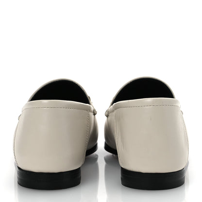 Gucci Calfskin Womens Jordaan Loafers 35.5 Mystic White 6 of 14
