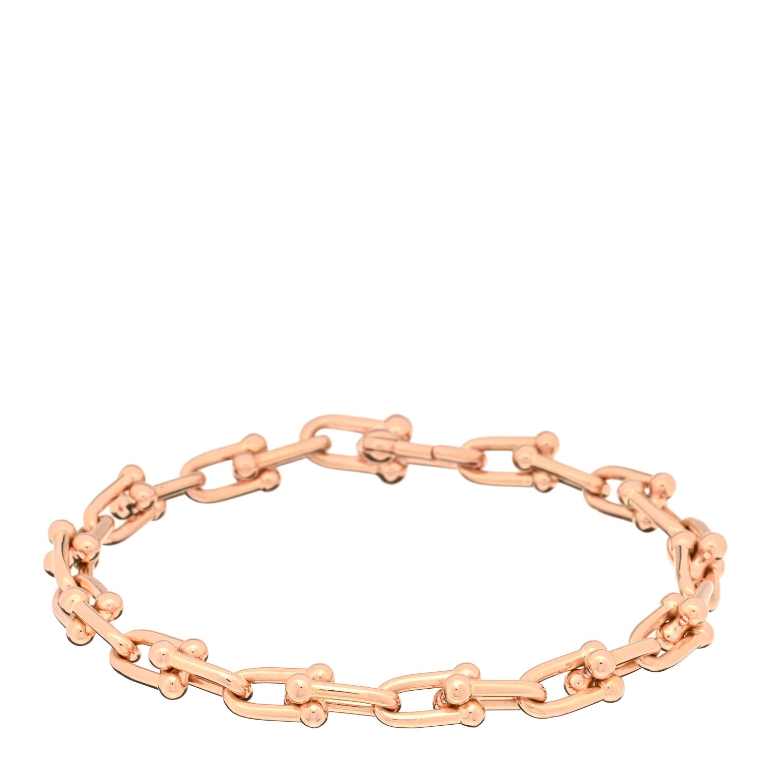 Tiffany 18K Rose Gold Small HardWear Link Bracelet 1 of 3