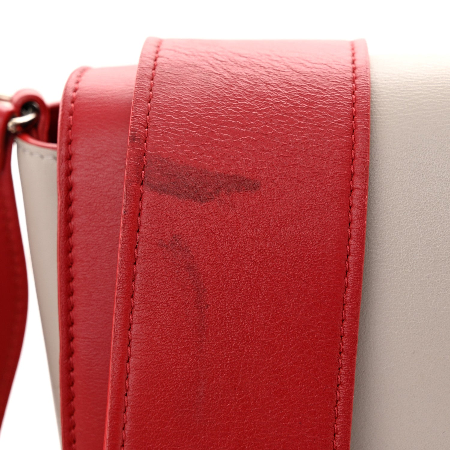 Celine Shiny Smooth Calfskin Medium Frame Shoulder Bag Poppy Red Clay 13 of 17