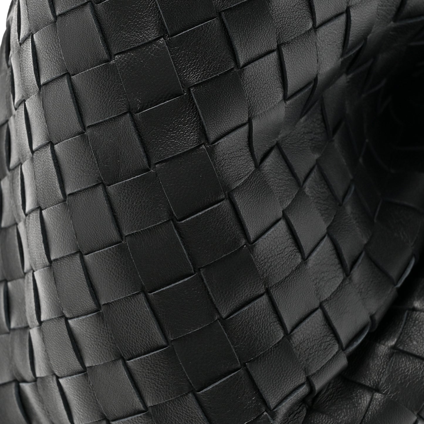 Nappa Intrecciato Foulard Hobo Bag Black