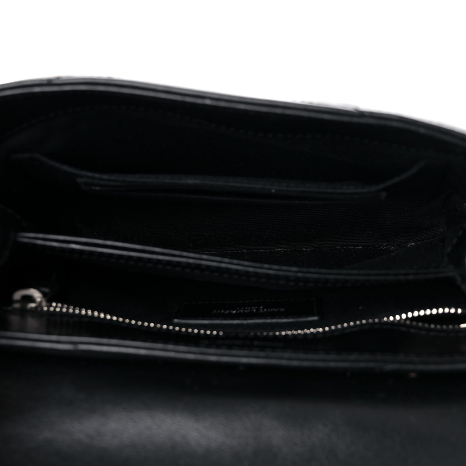 Saint Laurent Calfskin Y Quilted Monogram Toy Loulou Crossbody Bag Black 5 of 12