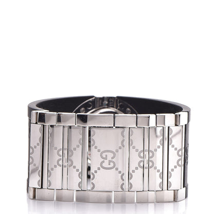Gucci Stainless Steel Rubber 33mm Twirl Quartz Watch Black 4 of 11