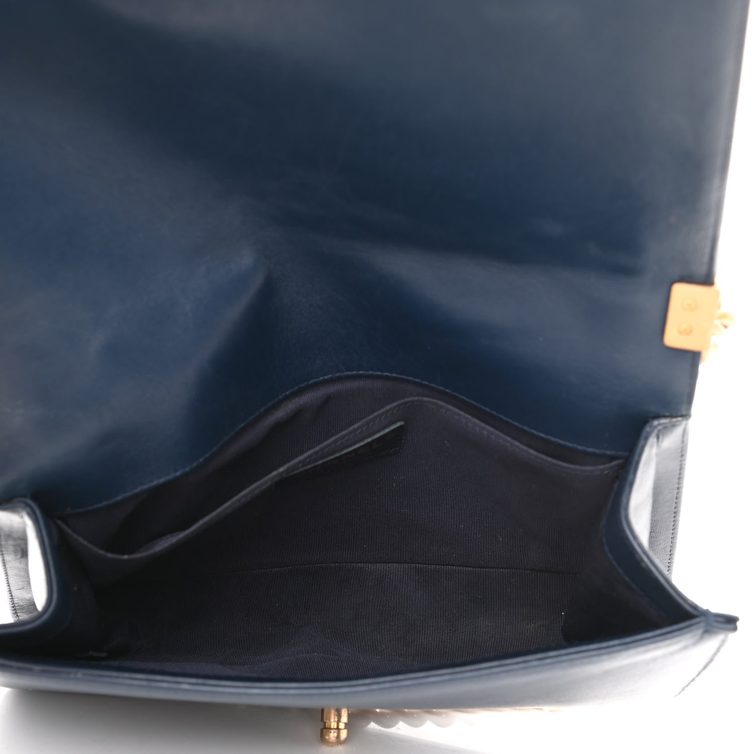 Chanel Lambskin Quilted Medium Boy Flap Blue 5 of 15