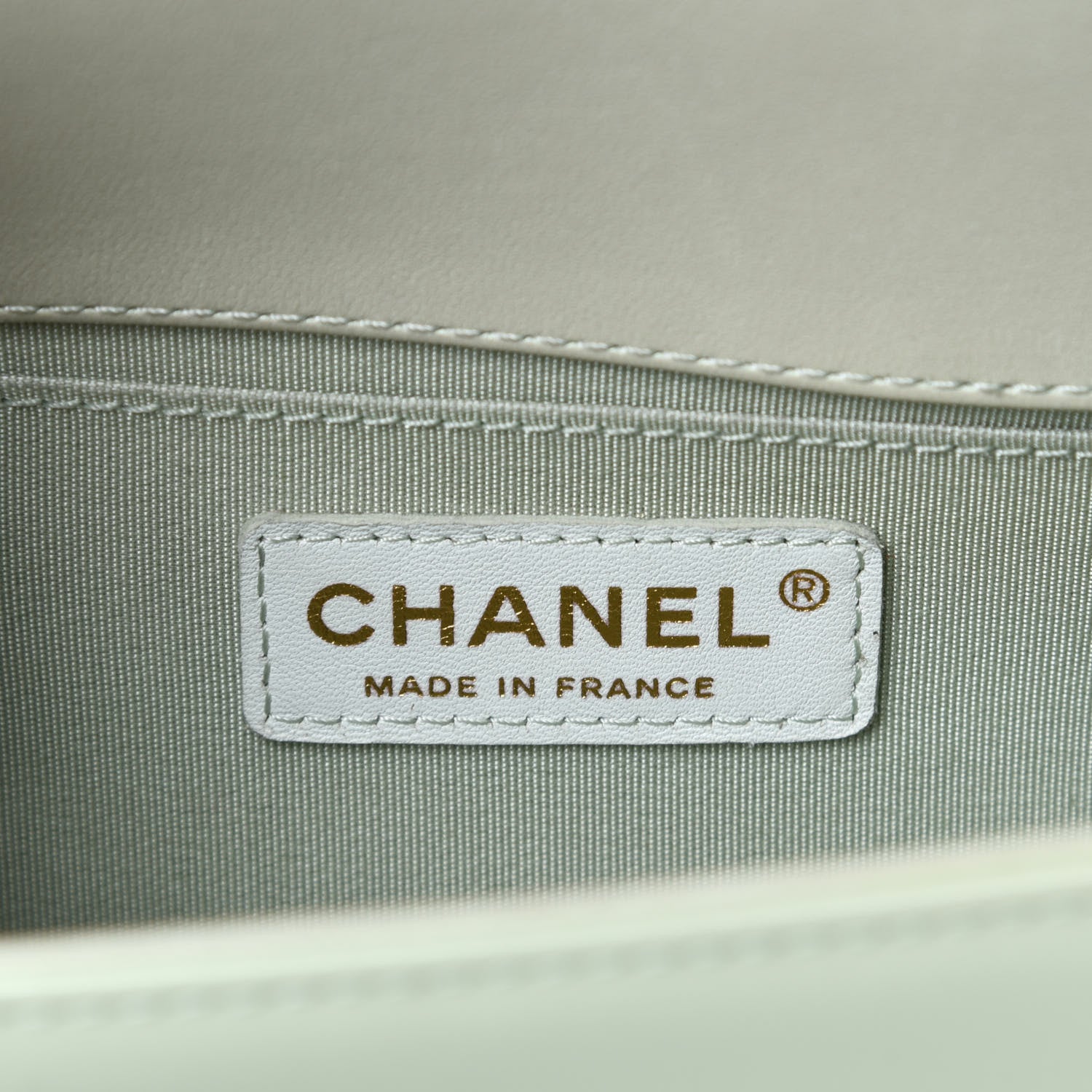 Chanel Iridescent Glazed Calfskin Quilted Small Boy Flap Light Green 10 of 12