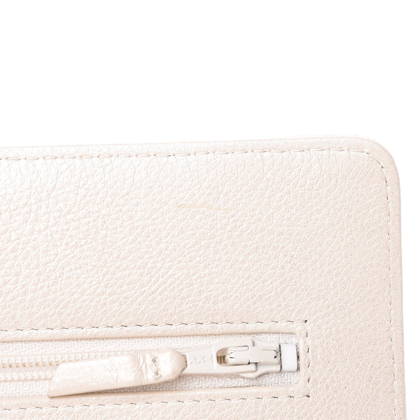 Metallic Calfskin Lucky Charms Casino 2.55 Reissue Wallet On Chain WOC Ivory