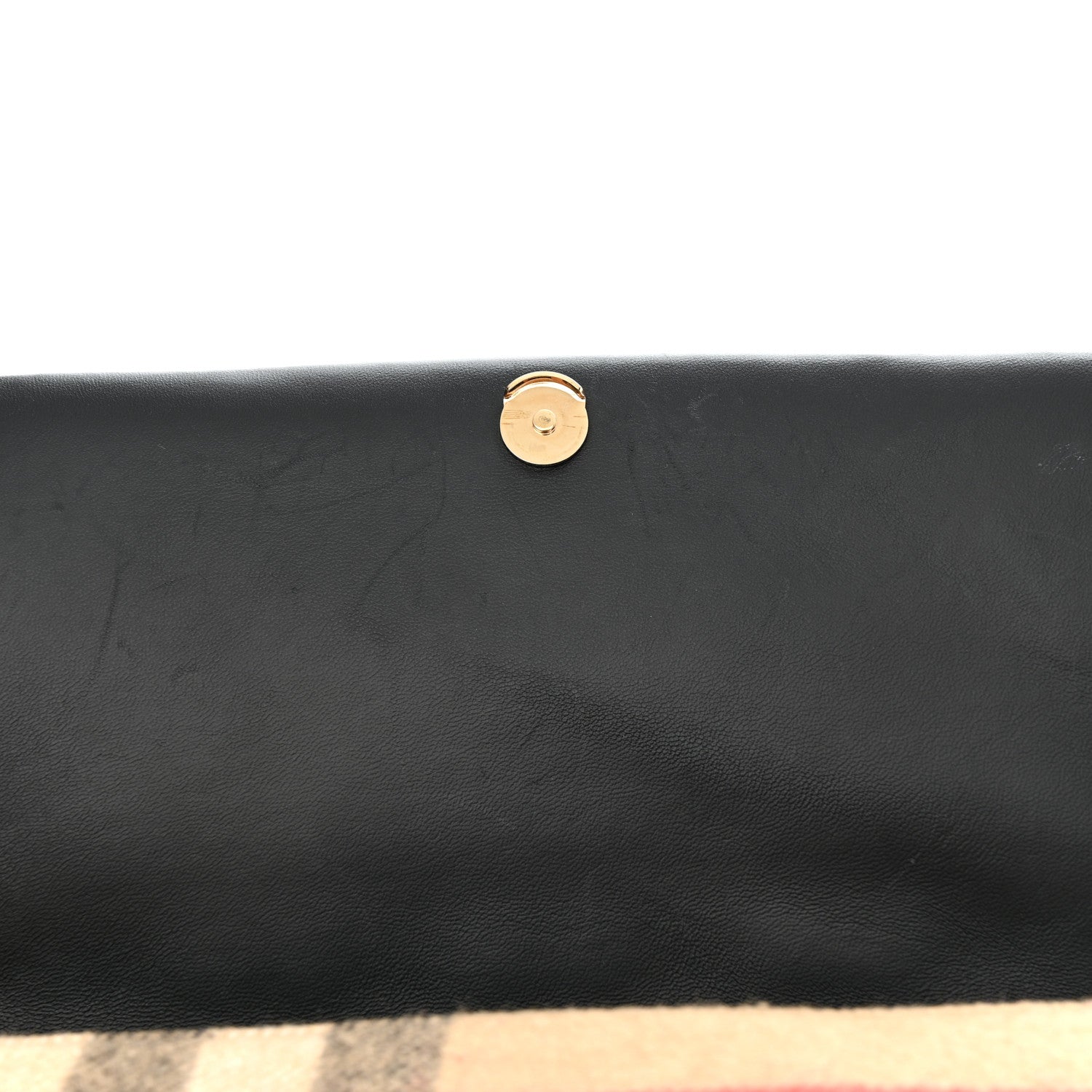 Burberry Check Cashmere Small Lola Bag Black 10 of 10