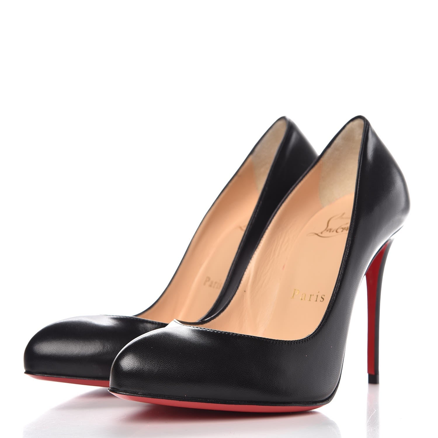 Christian Louboutin Shiny Nappa Breche 100 Pumps 35 Black 3 of 9
