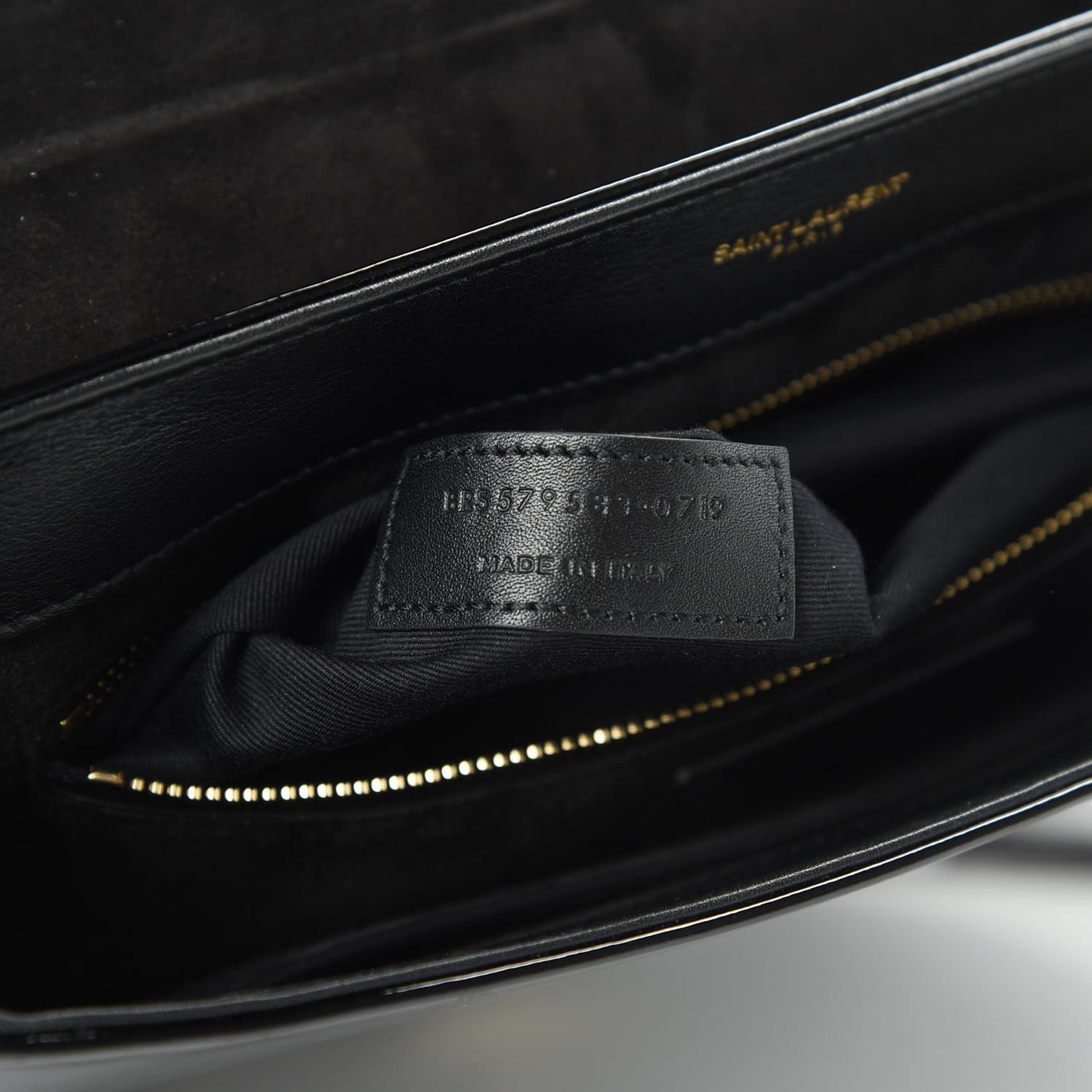 Patent Y Quilted Joan Satchel Black