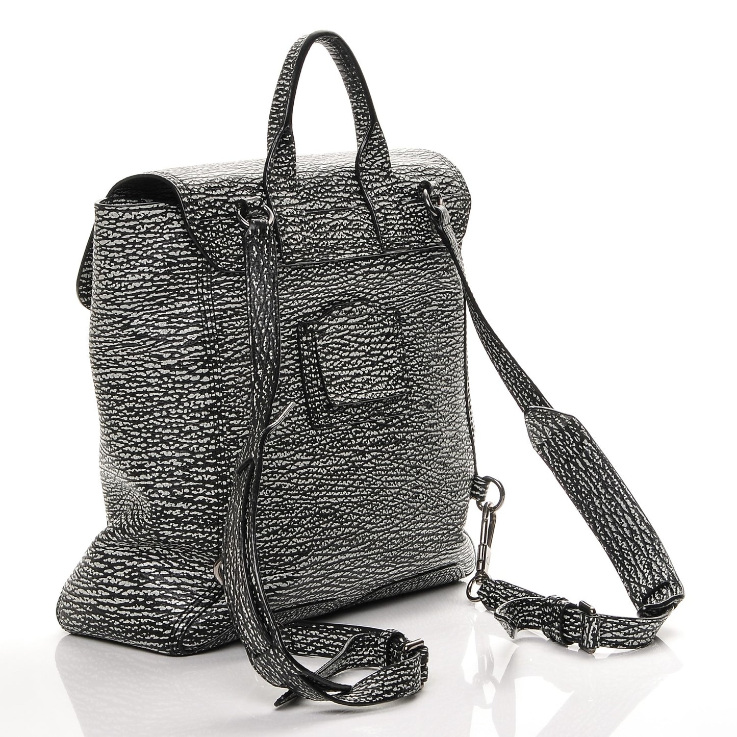 3.1 Textured Calfskin Pashli Backpack Black Cream