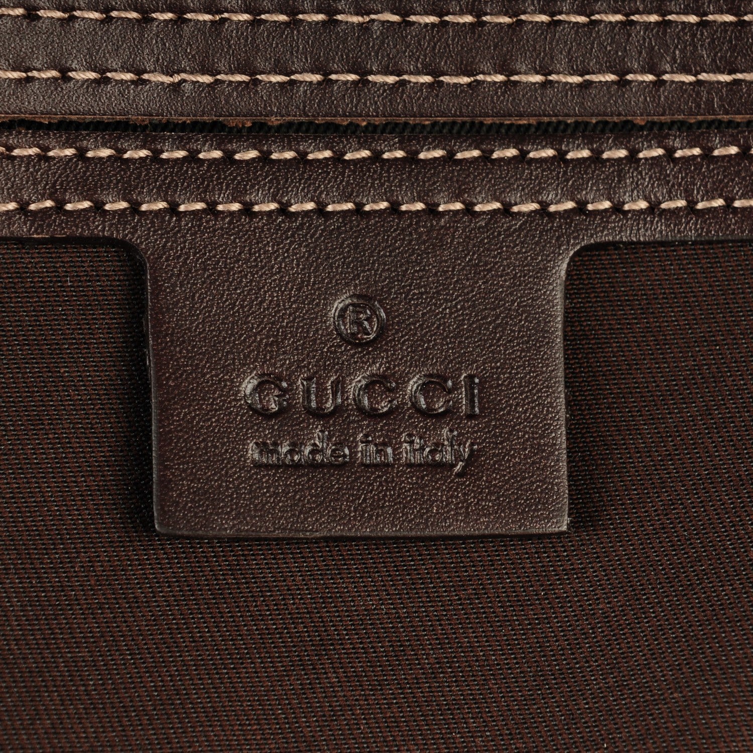 Gucci GG Supreme Monogram Selleria Calfskin Briefcase Beige Ebony Cocoa 6 of 7