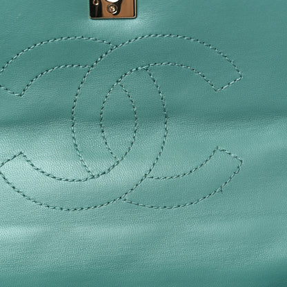 Chanel Lambskin Quilted Small Trendy CC Flap Dual Handle Bag Light Green 16 of 27
