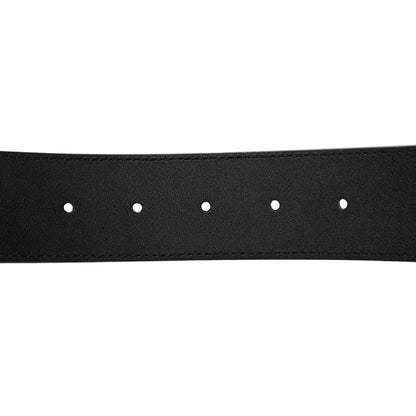 Gucci Textured Dollar Calfskin Nickel Double G 40mm Belt 90 36 Black 5 of 5