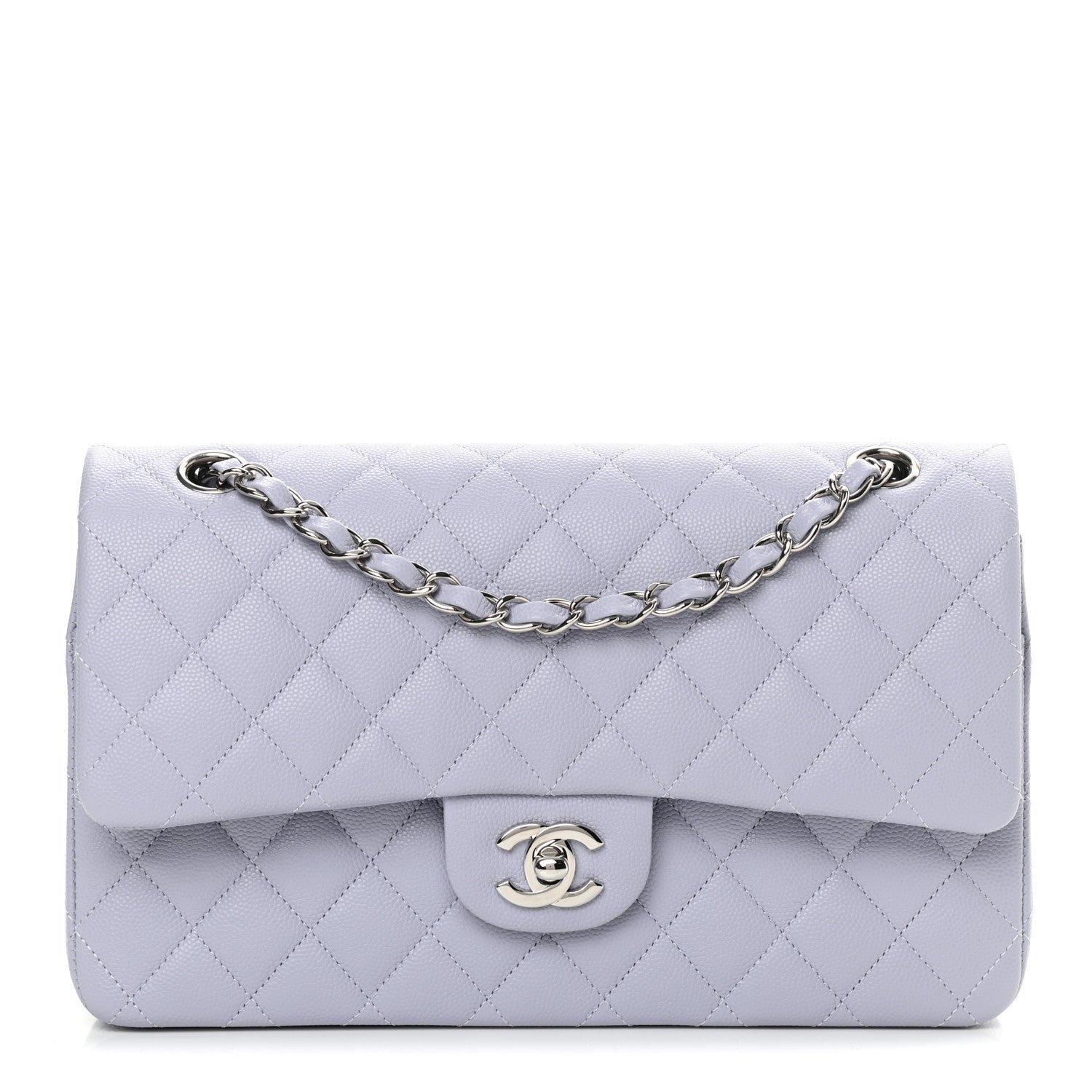 Chanel Caviar Quilted Medium Double Flap Light Purple 1 of 10